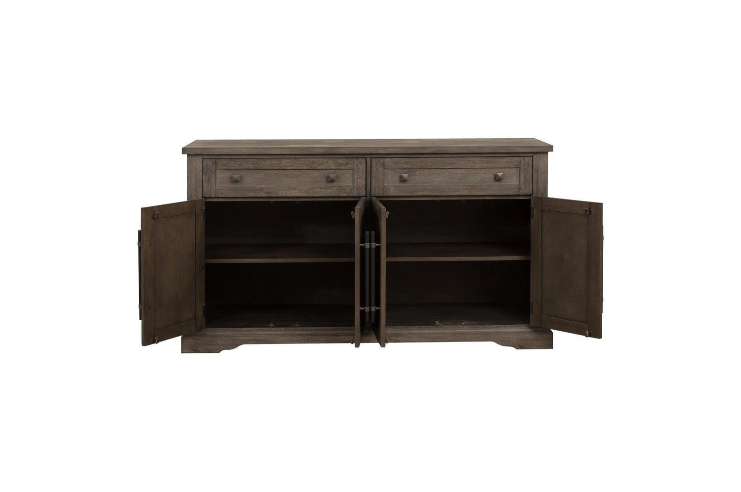 Toulon Dark Oak Rustic Finish Classic Solid Wood Rectangular Dining Set - Ella Furniture