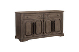Toulon Dark Oak Rustic Finish Classic Solid Wood Rectangular Dining Set - Ella Furniture
