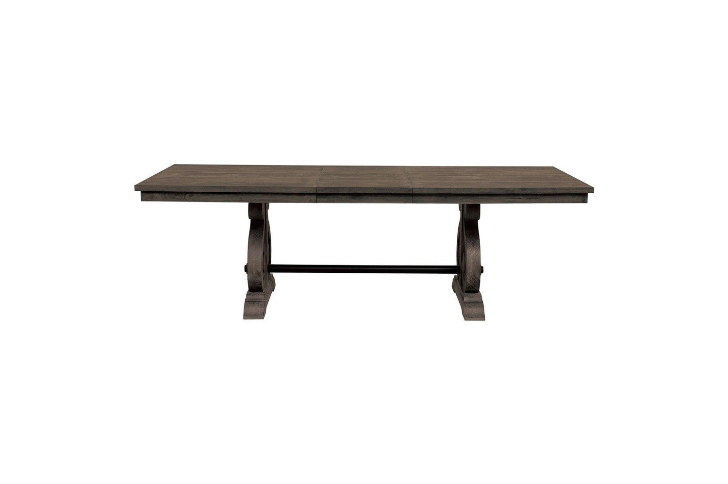 Toulon Dark Oak Rustic Finish Classic Solid Wood Rectangular Dining Set - Ella Furniture