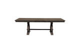 Toulon Dark Oak Rustic Finish Classic Solid Wood Rectangular Dining Set - Ella Furniture