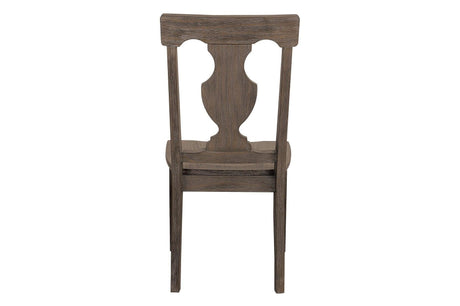Toulon Dark Oak Rustic Finish Classic Solid Wood Circular Dining Set - Ella Furniture