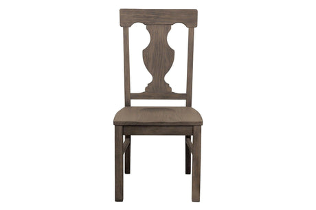 Toulon Dark Oak Rustic Finish Classic Solid Wood Circular Dining Set - Ella Furniture