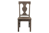 Toulon Dark Oak Rustic Finish Classic Solid Wood Rectangular Dining Set - Ella Furniture