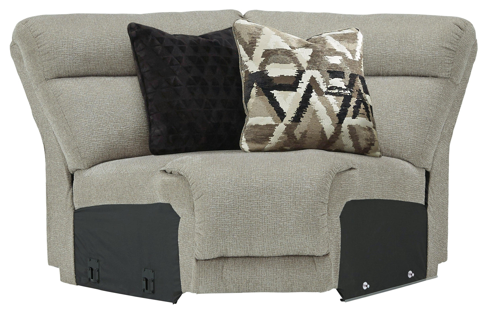 Colleyville Stone Chenille 7-Piece Power Reclining Sectional - Ella Furniture