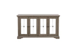 Vermillion Neutral Bisque Wood Button-Tufted Fabric Upholstered Seat Rectangular Dining Room Set - Ella Furniture