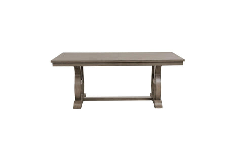 Vermillion Neutral Bisque Wood Button-Tufted Fabric Upholstered Seat Rectangular Dining Room Set - Ella Furniture