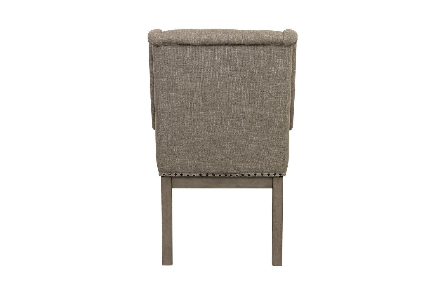 Vermillion Neutral Bisque Wood Button-Tufted Fabric Upholstered Seat Rectangular Dining Room Set - Ella Furniture