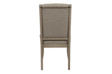 Vermillion Neutral Bisque Wood Button-Tufted Fabric Upholstered Seat Rectangular Dining Room Set - Ella Furniture