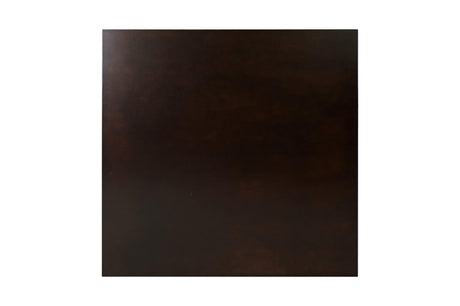 Diego Espresso Finish Modern Solid Wood Faux Leather Seat Square Counter Height Dining Room Set - Ella Furniture