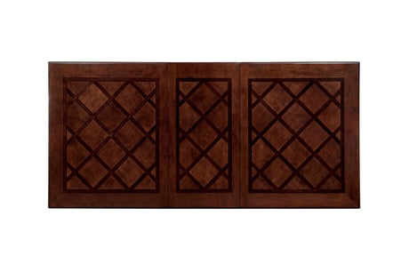 Lordsburg Brown Cherry Solid Wood Faux Leather Upholstered Seat Rectangular Dining Room Set - Ella Furniture