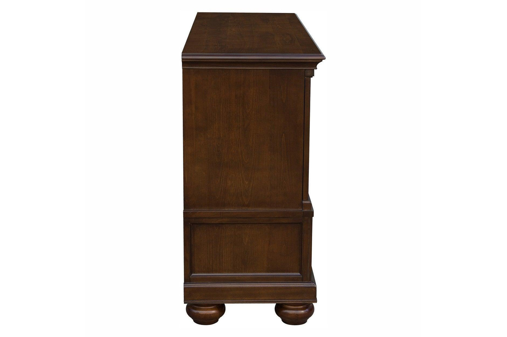 Lordsburg Brown Cherry Solid Wood Faux Leather Upholstered Seat Rectangular Dining Room Set - Ella Furniture