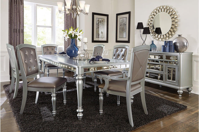 Orsina Pearl Modern Contemporary Faux Leather Upholstered Seat Rectangular Dining Room Set - Ella Furniture