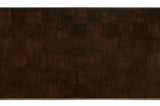Savion Neutral Espresso Contemporary Wood Fabric Upholstered Seat Rectangular Dining Room Set - Ella Furniture