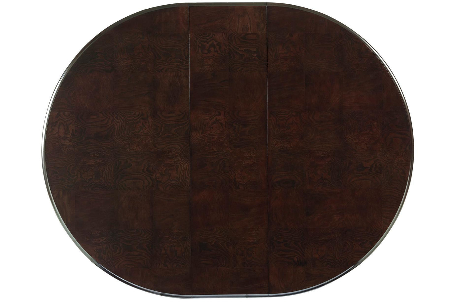 Savion Neutral Espresso Contemporary Solid Wood Fabric Upholstered Seat Circle Dining Room Set - Ella Furniture