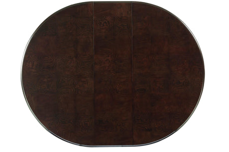 Savion Neutral Espresso Contemporary Solid Wood Fabric Upholstered Seat Circle Dining Room Set - Ella Furniture