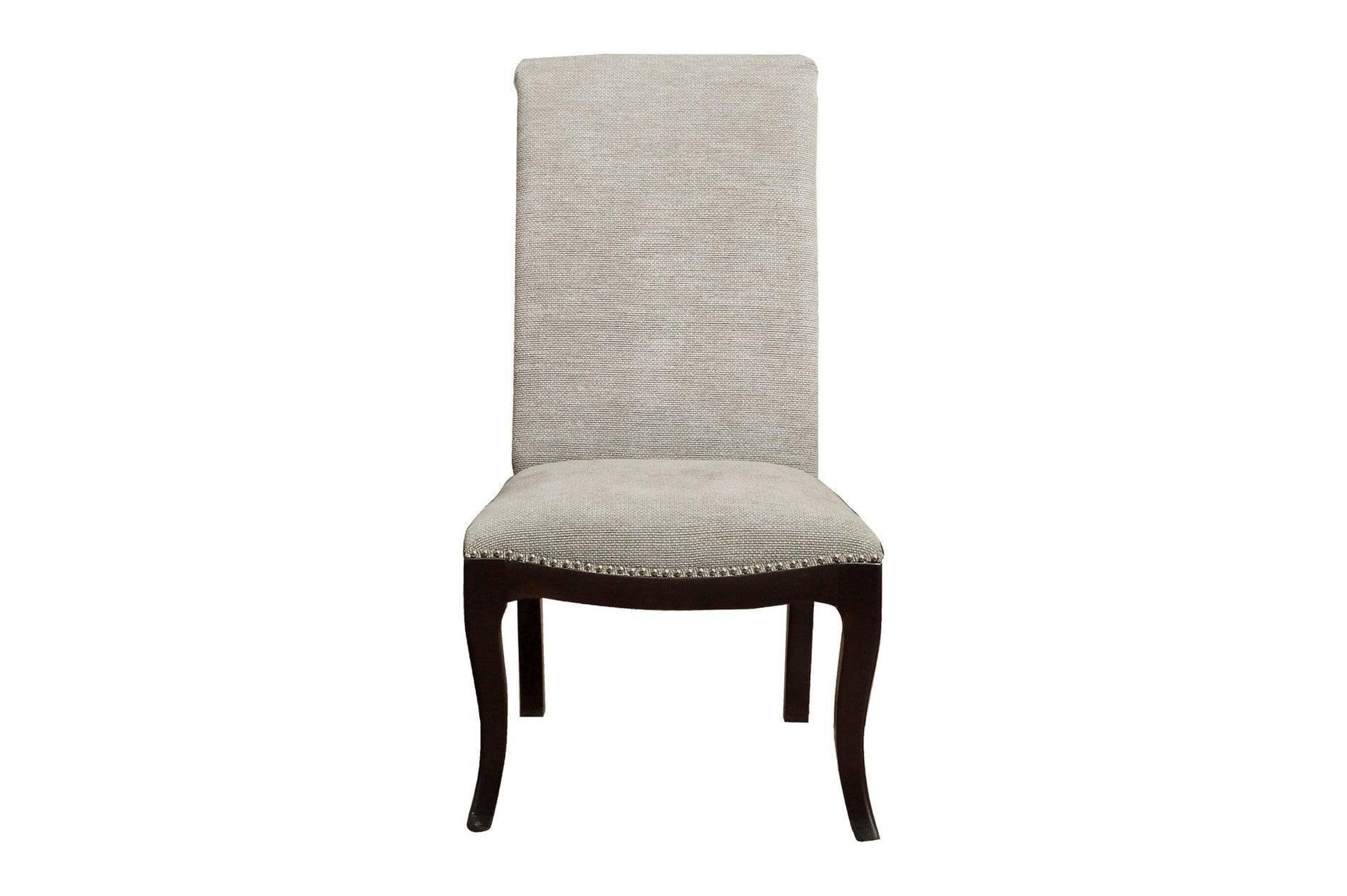 Savion Neutral Espresso Contemporary Wood Fabric Upholstered Seat Rectangular Dining Room Set - Ella Furniture