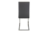Yannis White/Gray Modern Contemporary Metal Dining Room Set - Ella Furniture
