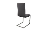 Yannis White/Gray Modern Contemporary Metal Dining Room Set - Ella Furniture