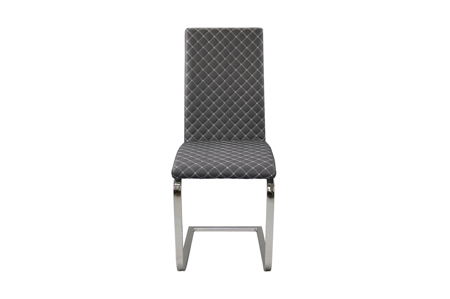 Yannis White/Gray Modern Contemporary Metal Dining Room Set - Ella Furniture