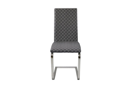 Yannis White/Gray Modern Contemporary Metal Dining Room Set - Ella Furniture