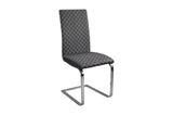 Yannis White/Gray Modern Contemporary Metal Dining Room Set - Ella Furniture