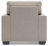 Greaves Stone Chenille Chair - Ella Furniture