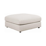 Lamont Rectangular Upholstered Bench Natural And Navy - Ella Furniture