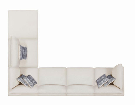 Serene Upholstered Rectangular Ottoman Beige - Ella Furniture