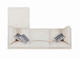 Serene Upholstered Rectangular Ottoman Beige - Ella Furniture