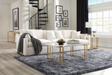 Hobson Cushion Seat Ottoman Off-white - Ella Furniture