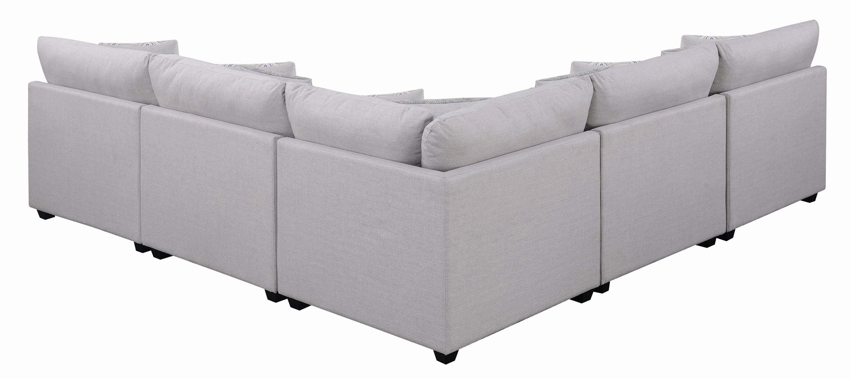 Cambria Square Storage Ottoman Grey - Ella Furniture