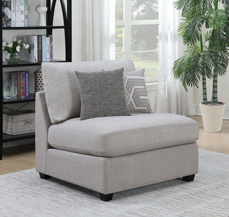 Cambria Square Storage Ottoman Grey - Ella Furniture
