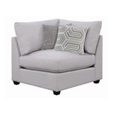 Cambria Square Storage Ottoman Grey - Ella Furniture