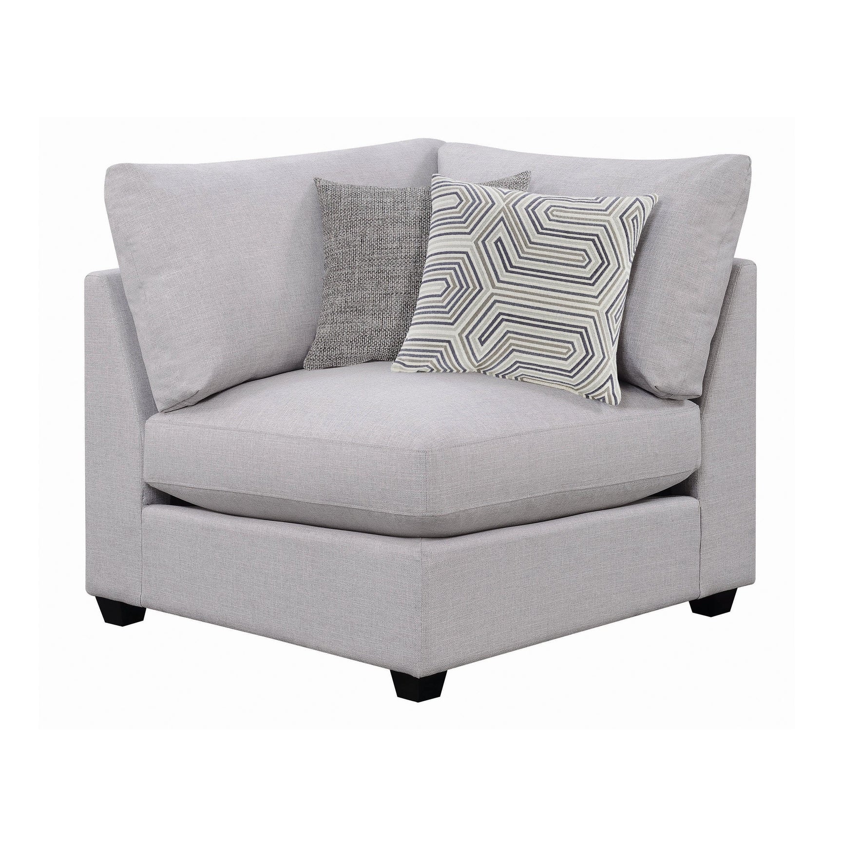 Cambria Square Storage Ottoman Grey - Ella Furniture