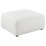 Sunny Upholstered Ottoman Natural - Ella Furniture