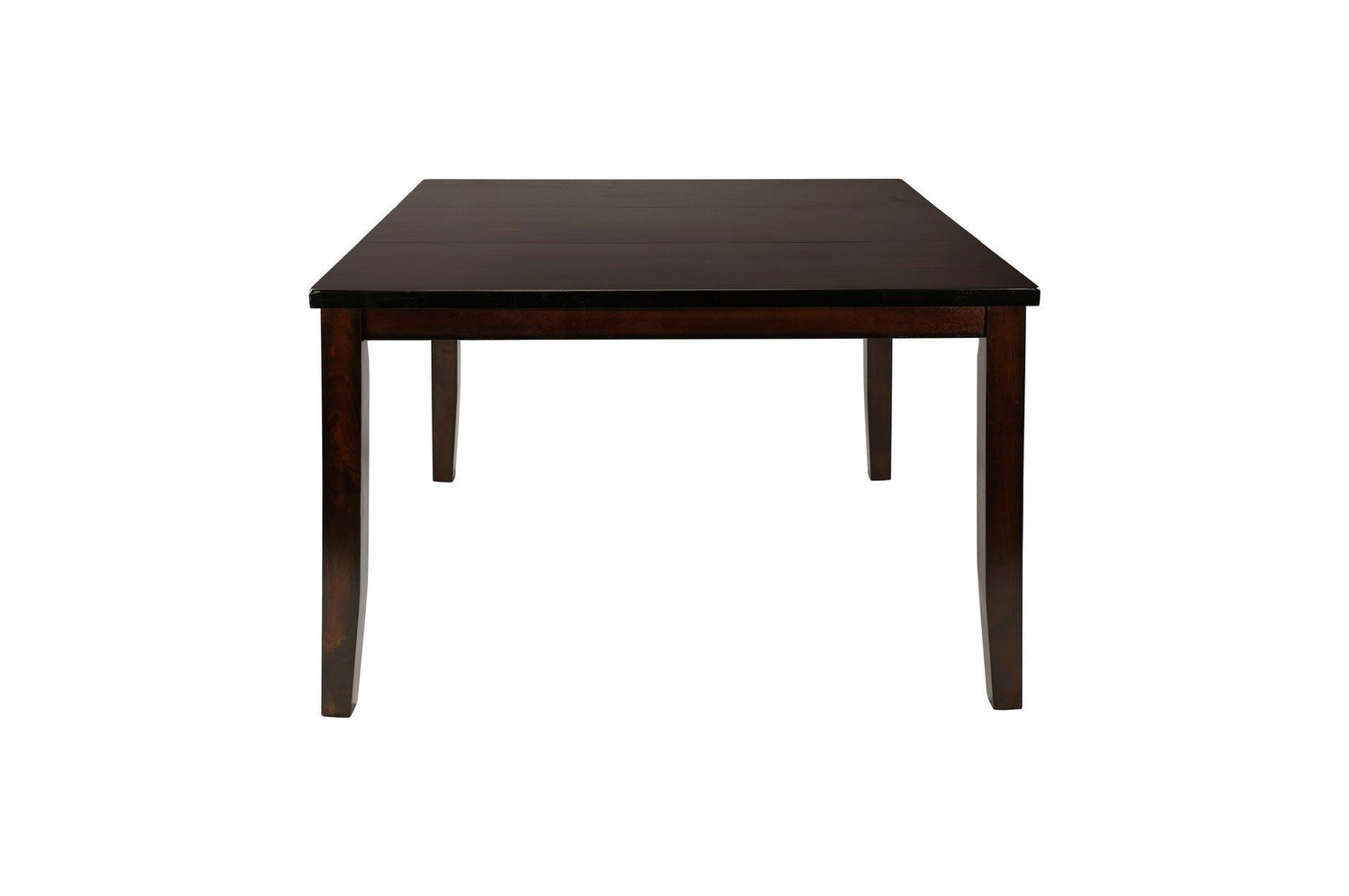 Mantello Dark-Brown Solid Wood Faux Leather Upholstered Seat Rectangular Dining Room Set - Ella Furniture