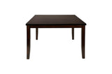 Mantello Dark-Brown Solid Wood Faux Leather Upholstered Seat Rectangular Dining Room Set - Ella Furniture