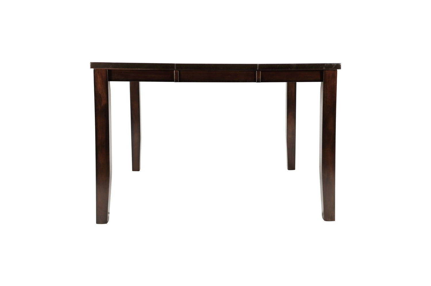 Mantello Dark-Brown Solid Wood Faux Leather Upholstered Seat Rectangular Dining Room Set - Ella Furniture