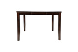 Mantello Dark-Brown Solid Wood Faux Leather Upholstered Seat Rectangular Dining Room Set - Ella Furniture