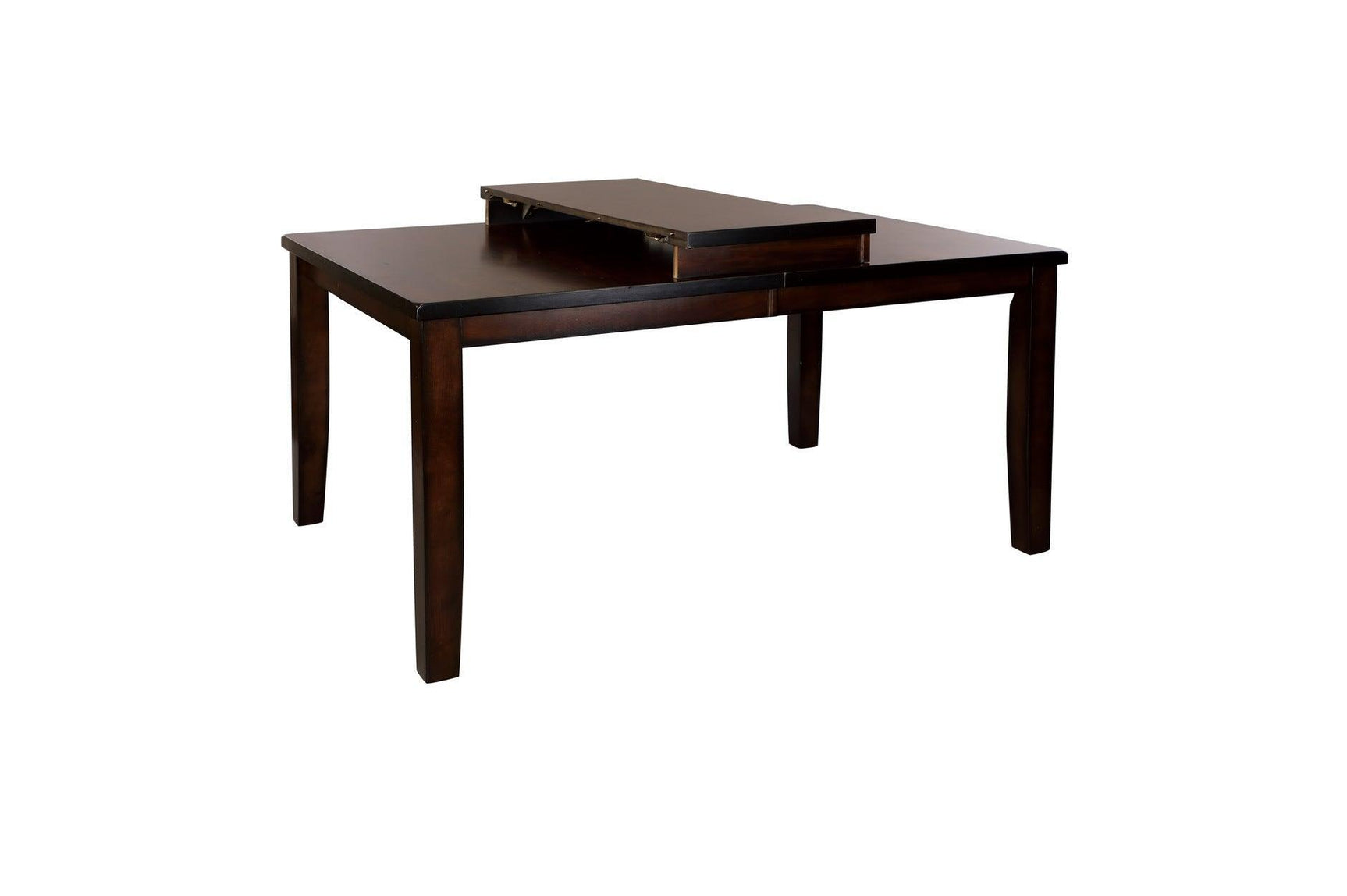 Mantello Dark-Brown Wood Faux Leather Upholstered Seat Rectangular Counter Height Dining Room Set - Ella Furniture