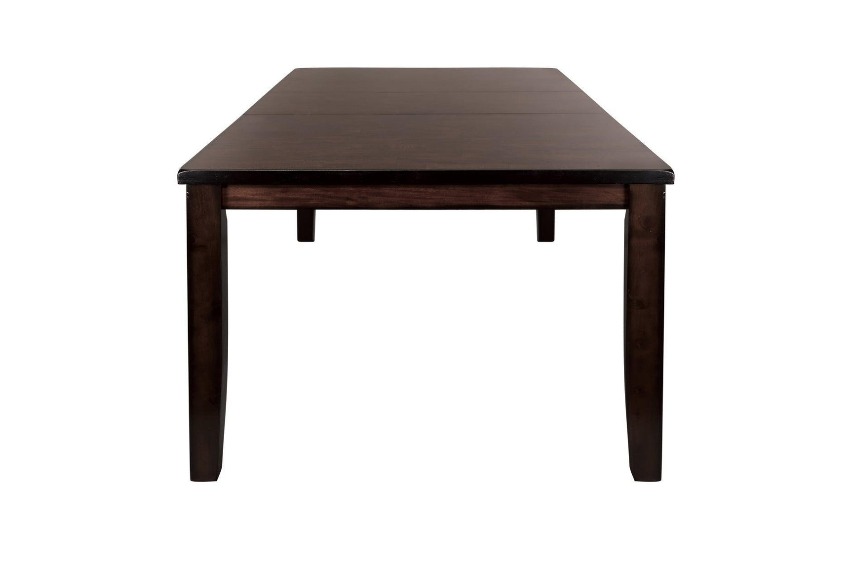 Mantello Dark-Brown Wood Faux Leather Upholstered Seat Rectangular Counter Height Dining Room Set - Ella Furniture