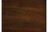Mantello Dark-Brown Wood Faux Leather Upholstered Seat Rectangular Counter Height Dining Room Set - Ella Furniture