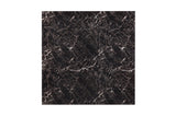 Olney Black Transitional Metal Faux Leather Seat And Faux Marble Top Square Dining Room Set - Ella Furniture