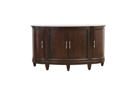 Oratorio Cherry White Solid Wood And Veneer Fabric Upholstery Seat Rectangular Dining Room Set - Ella Furniture