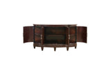 Oratorio Cherry White Solid Wood And Veneer Fabric Upholstery Seat Rectangular Dining Room Set - Ella Furniture