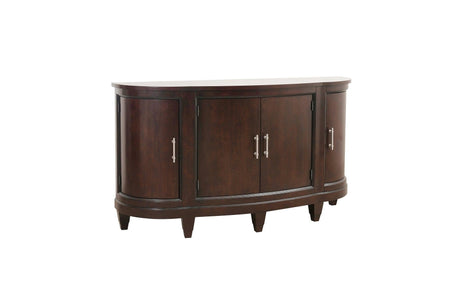 Oratorio Cherry White Solid Wood And Veneer Fabric Upholstery Seat Rectangular Dining Room Set - Ella Furniture