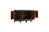 Oratorio Cherry White Solid Wood And Veneer Fabric Upholstery Seat Rectangular Dining Room Set - Ella Furniture
