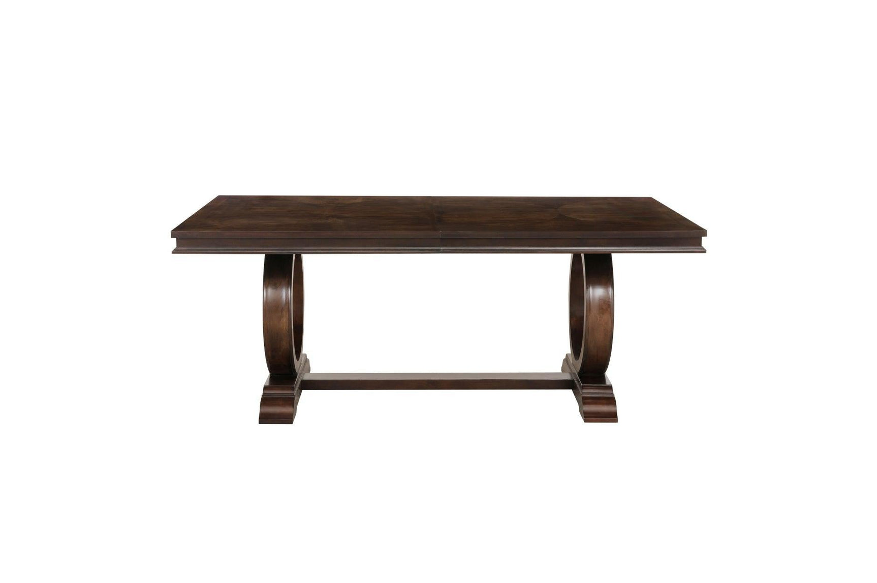 Oratorio Cherry White Solid Wood And Veneer Fabric Upholstery Seat Rectangular Dining Room Set - Ella Furniture