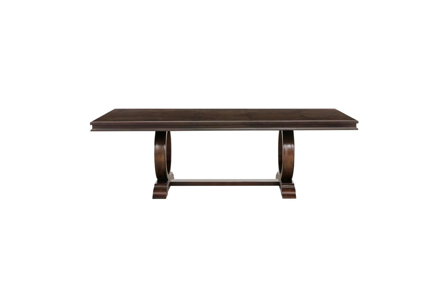 Oratorio Cherry White Solid Wood And Veneer Fabric Upholstery Seat Rectangular Dining Room Set - Ella Furniture