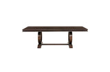 Oratorio Cherry White Solid Wood And Veneer Fabric Upholstery Seat Rectangular Dining Room Set - Ella Furniture